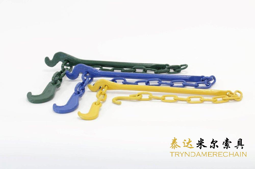 帶拉緊器和板勾綁扎鏈條